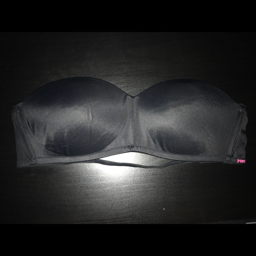 PINK strapless bikini top
